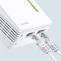 TP-Link WPA4221KIT Kit Adaptador PLC WiFi AV600, 600 Mbps, Extensor con 2 Puertos Ethernet, Alcance 300m, para Red Eléctrica, Plug & Play, Pack de 2
